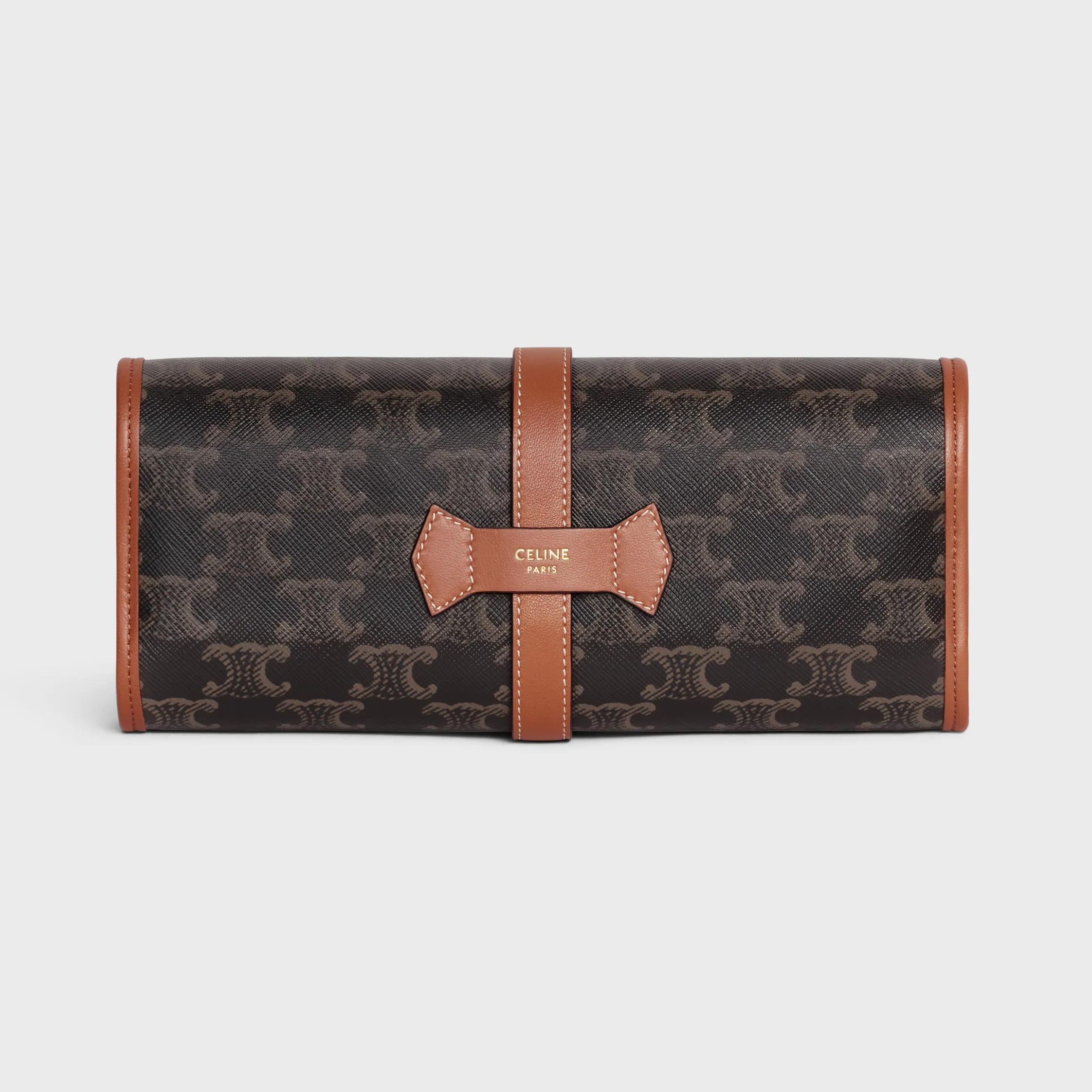 Domino-Case aus Triomphe-Canvas und Lammleder