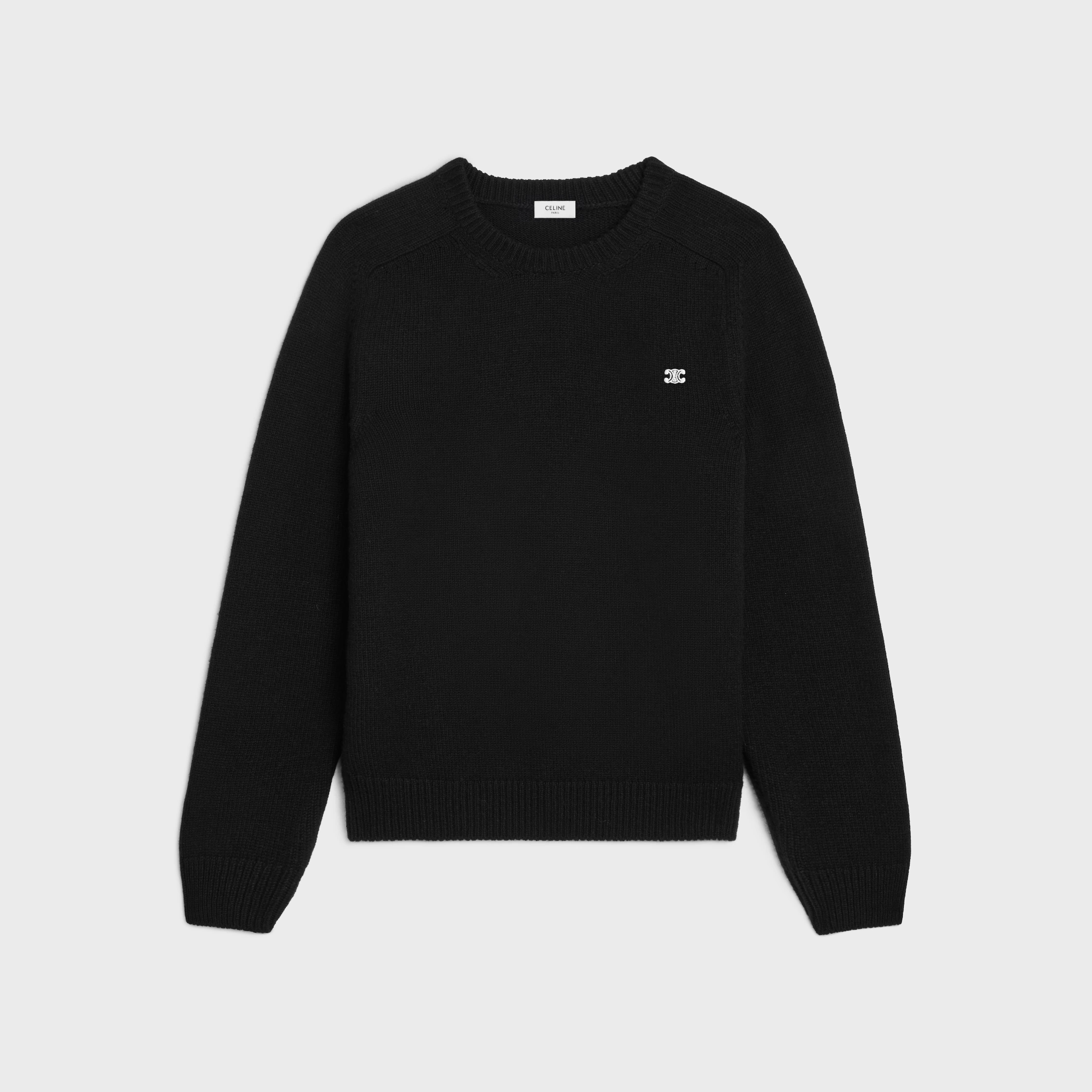 Pullover mit Rundhals in Wolle und Kaschmir