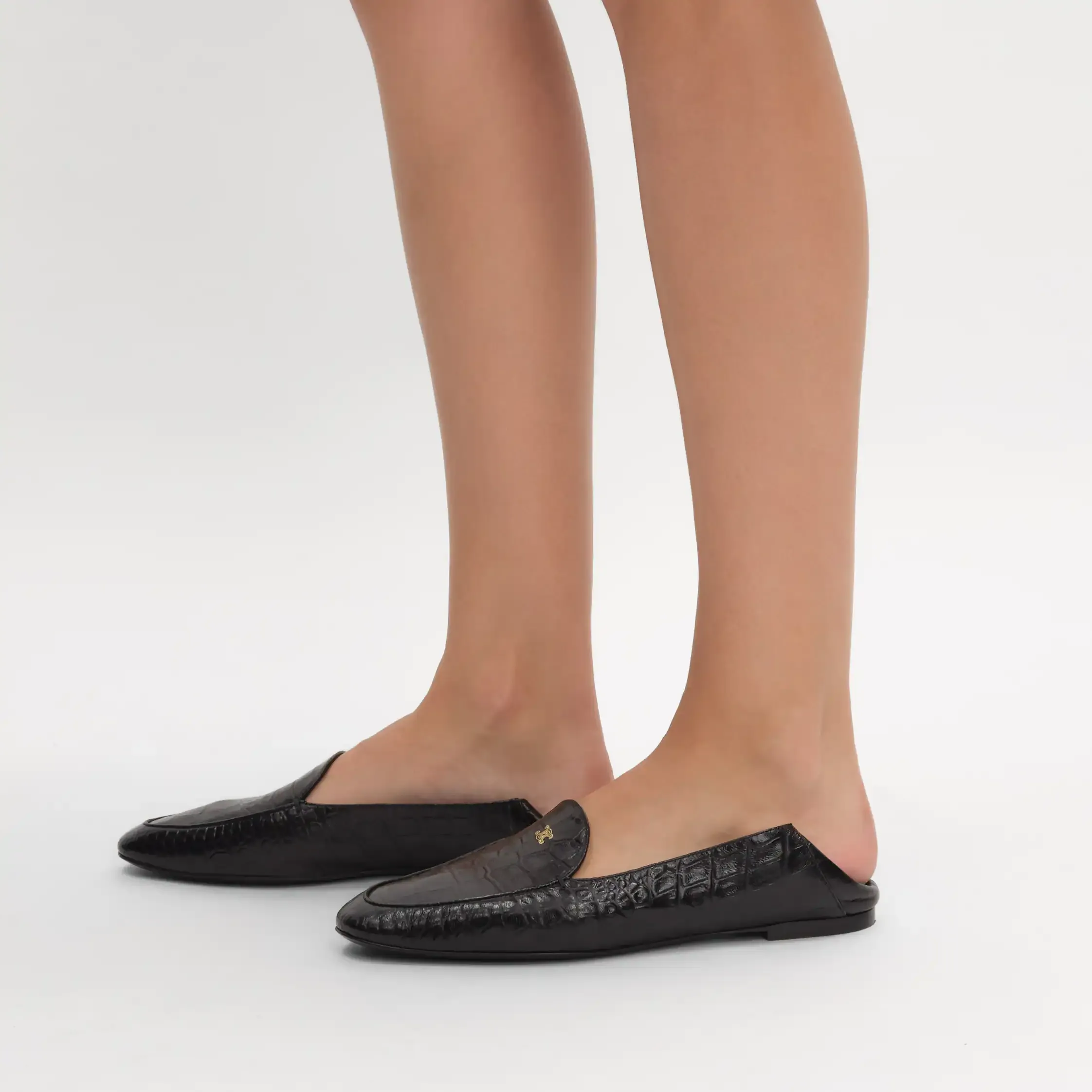 AURA LOAFER AUS KROKODILGEPRÄGTEM LAMMLEDER