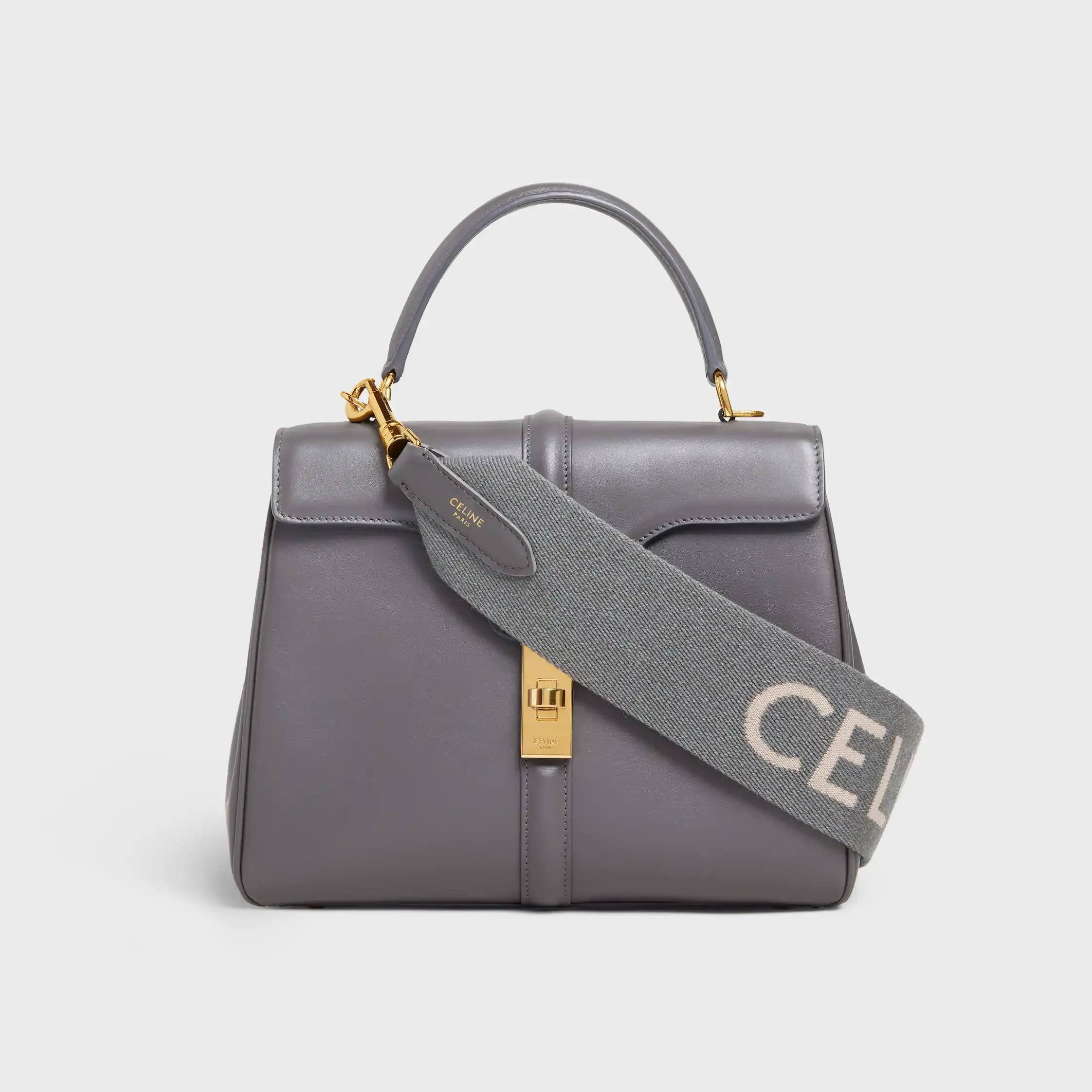 Kurzer Riemen aus Wolle mit Celine-Jacquard