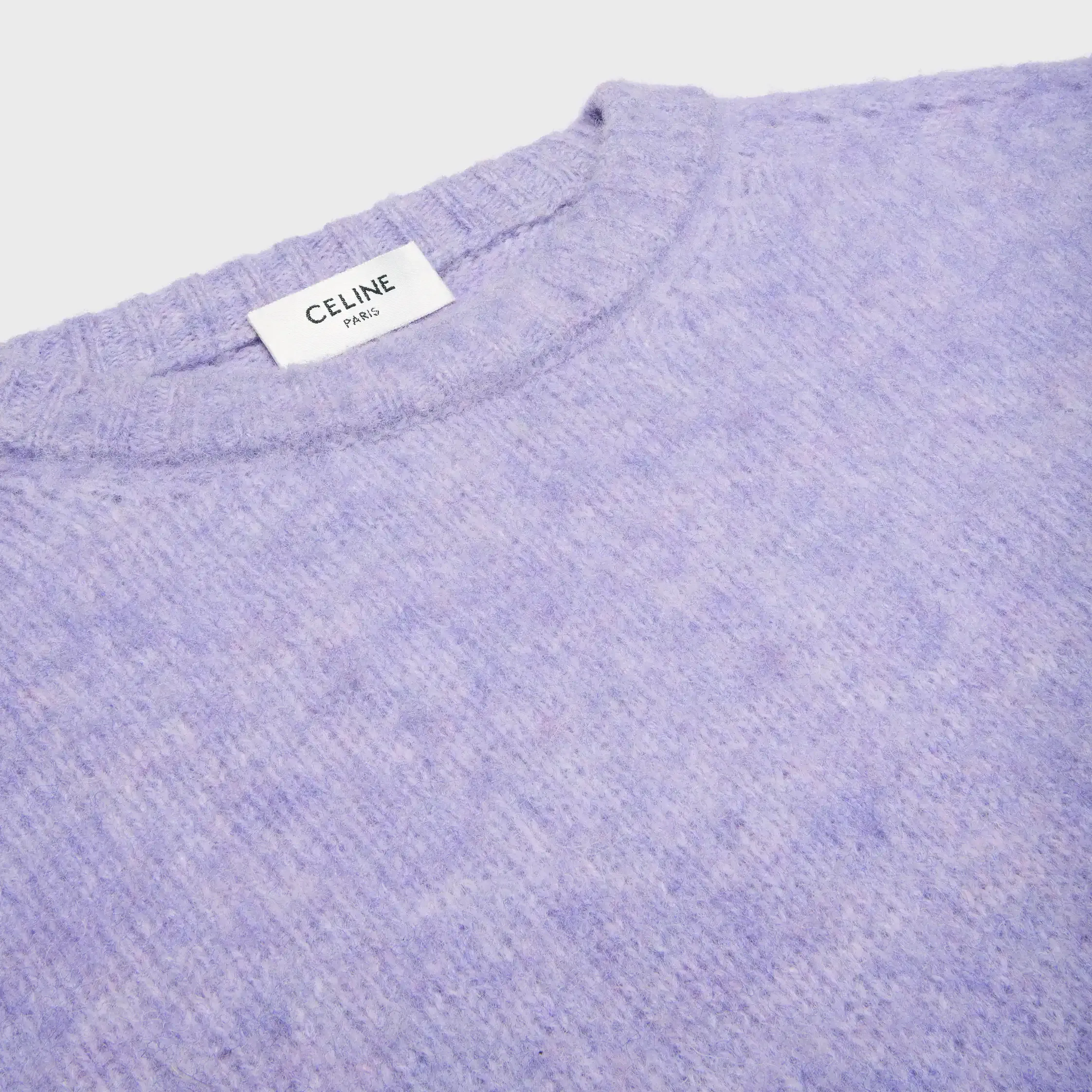 Pullover mit Rundhals in Shetland-Wolle