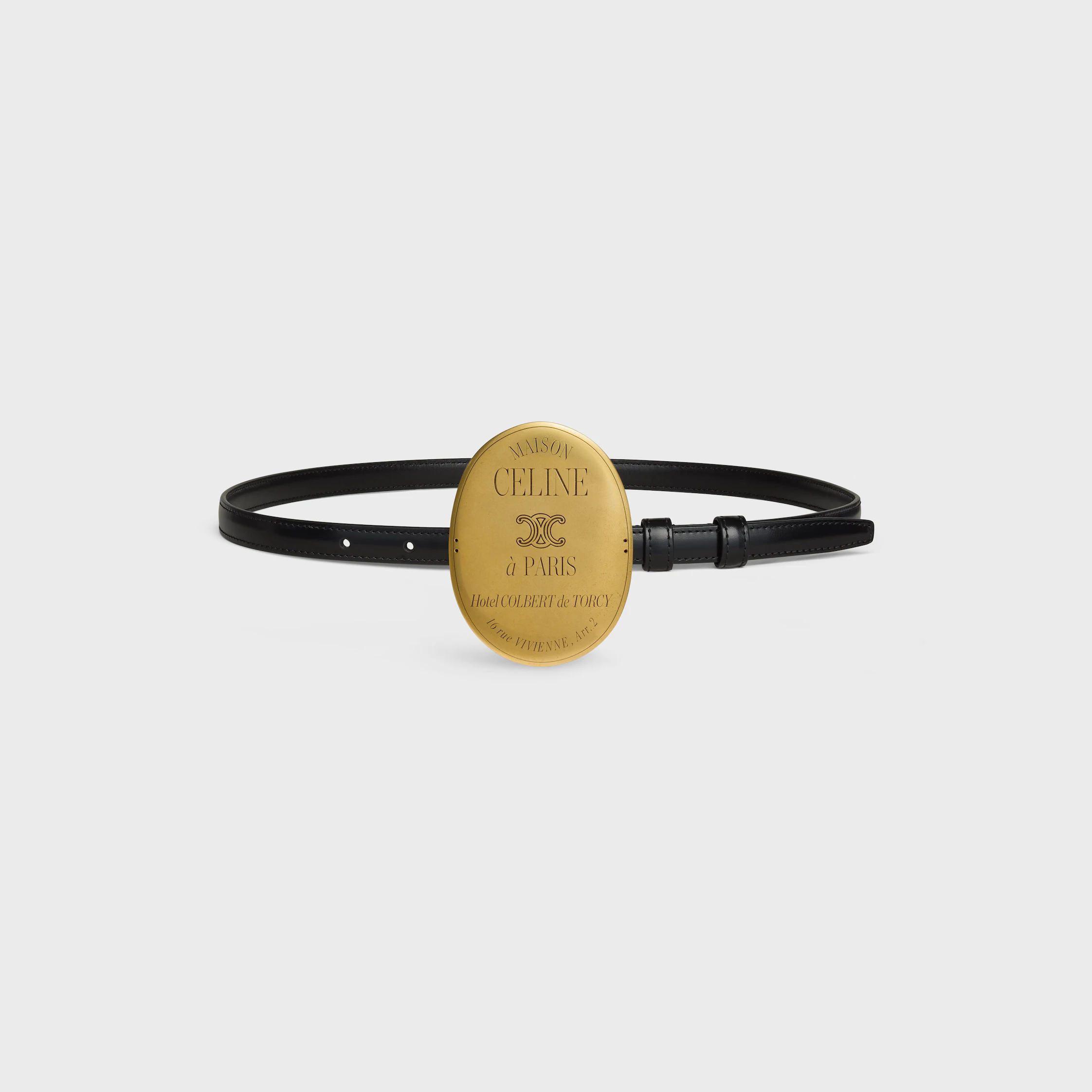 MAISON CELINE GÜRTEL 13 MM IN Taurillon-Leder