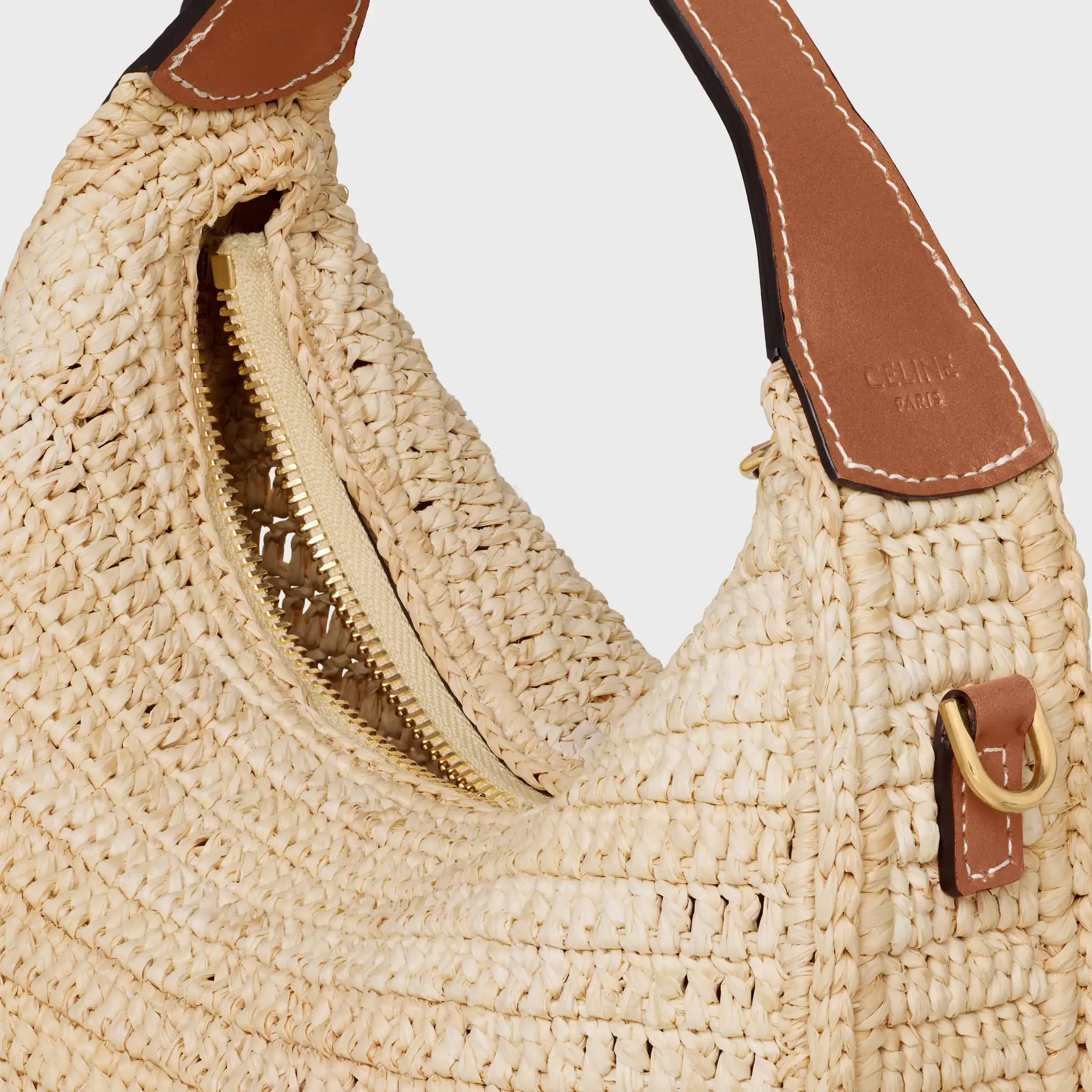 Teen Celine Lulu IN RAFFIA UND NATÜRLICHES KALBSLEDER