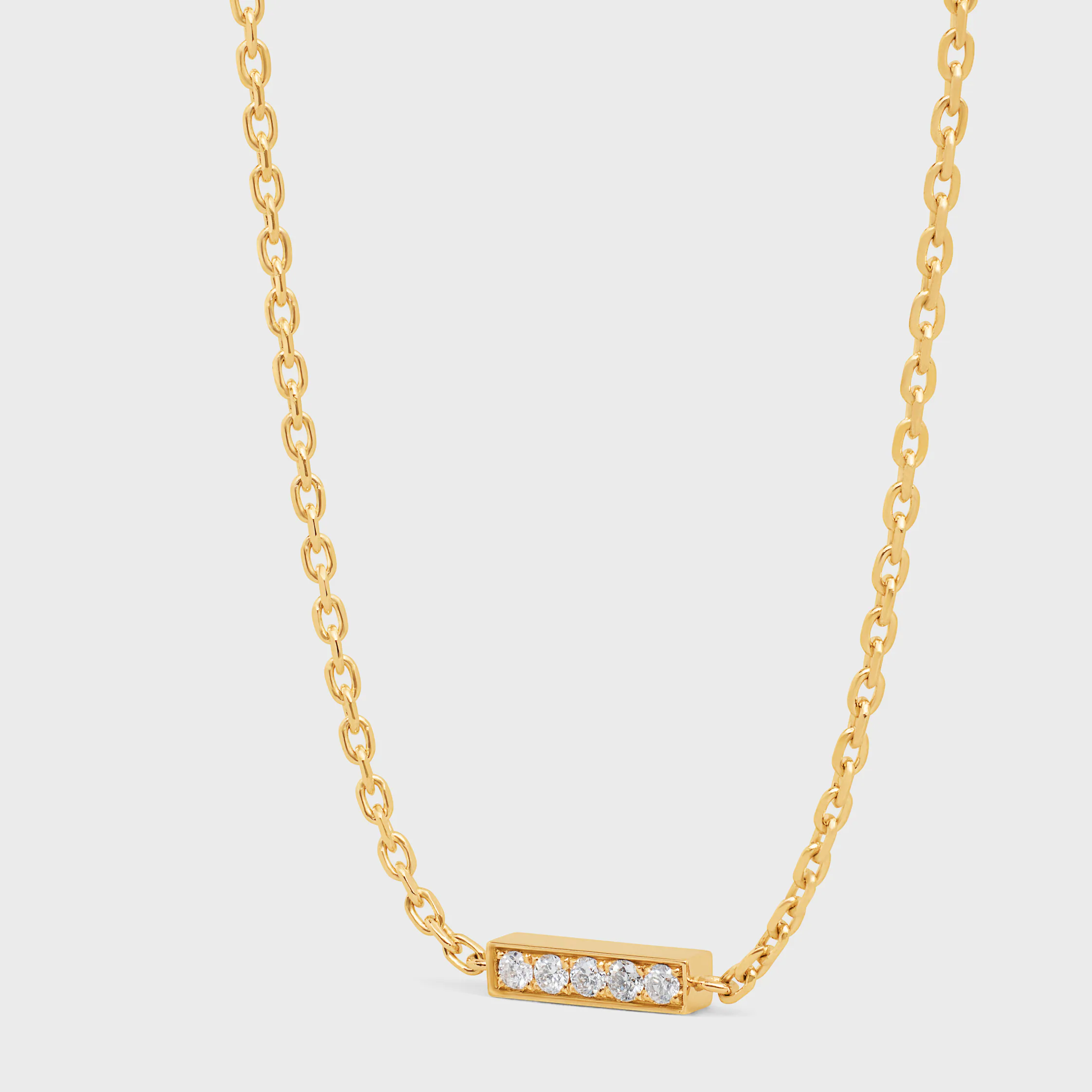 Celine Line Armband aus Gelbgold und Diamanten