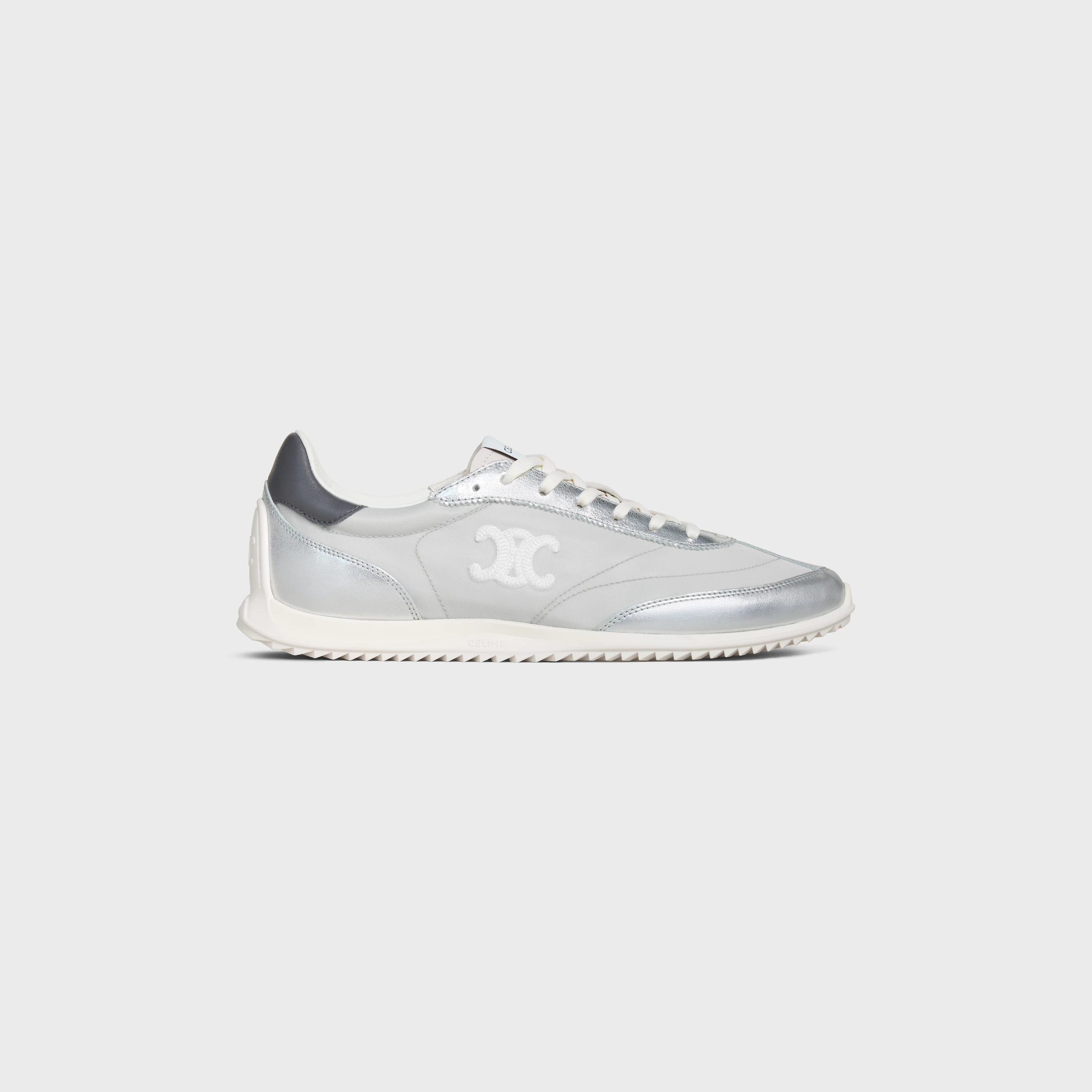 RACER-SNEAKER AUS NYLON, LAMINIERTER KALBSLEDER UND KALBSLEDER