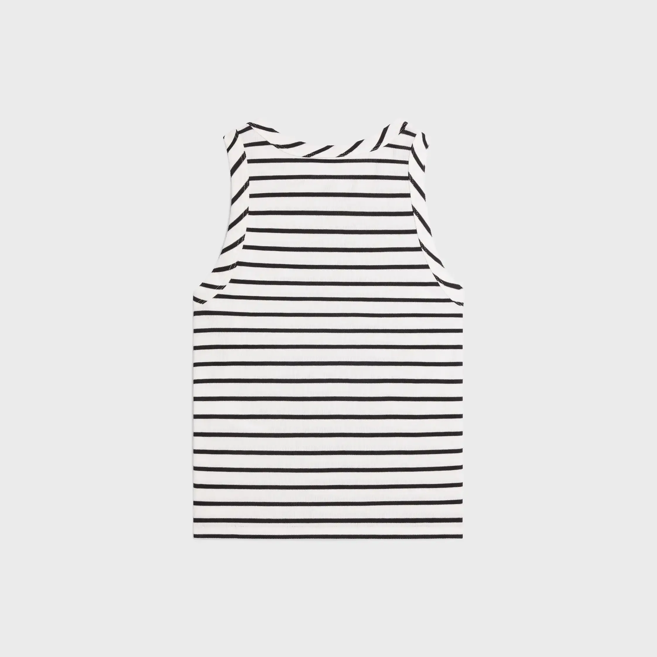 Triomphe Tanktop IN gestreiftem Seidenjersey