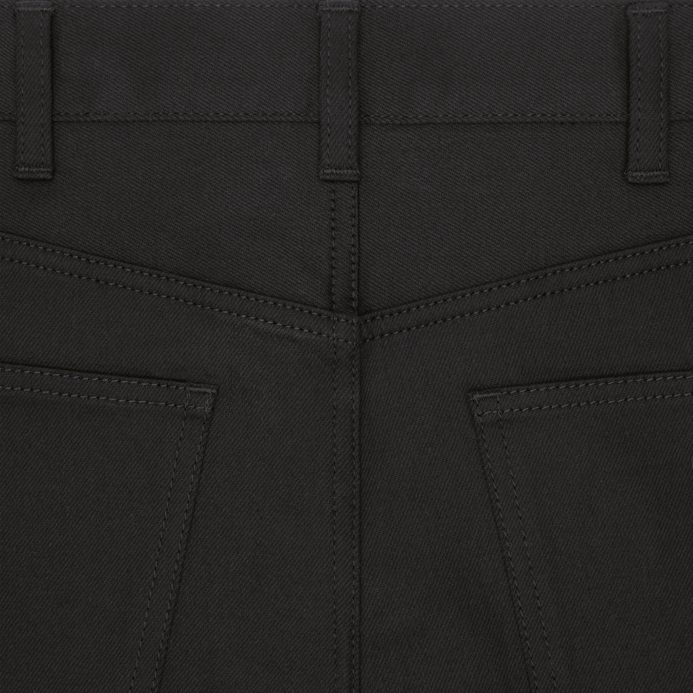 Slim-Jeans aus Vintage-Rein-Schwarz-Denim