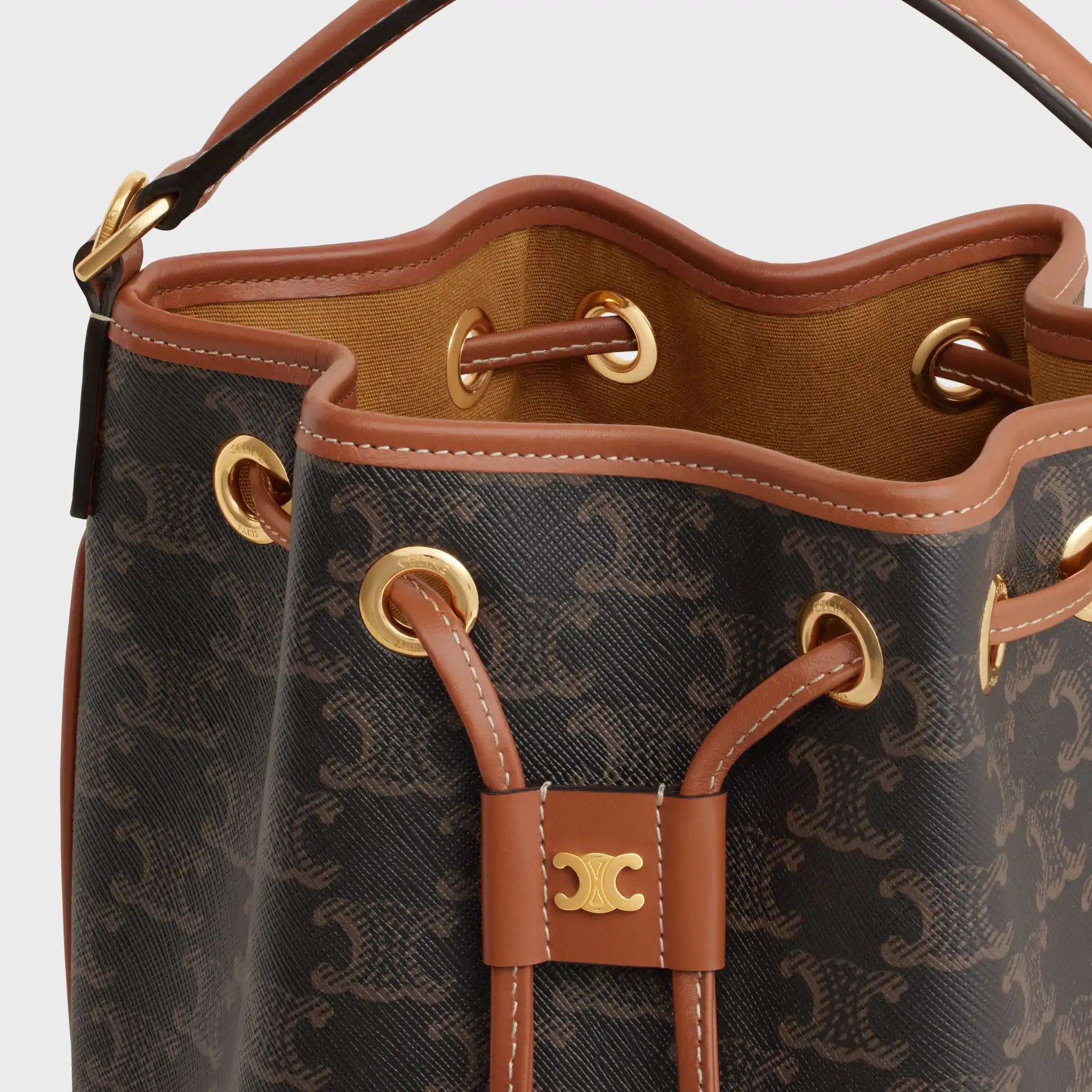 CLARA BAG IN TRIOMPHE-CANVAS UND KALBSLEDER