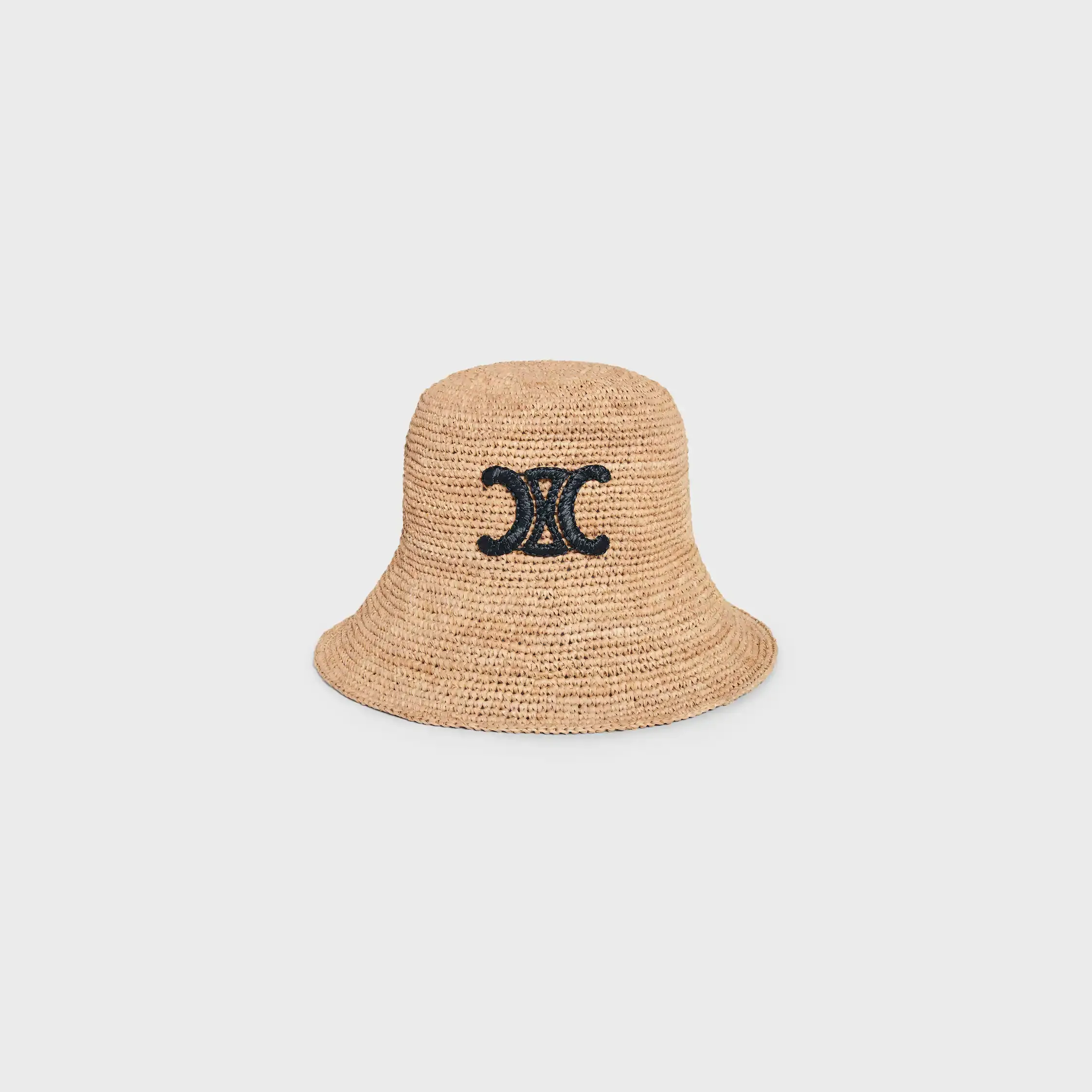 Triomphe Buckethut aus Raffia