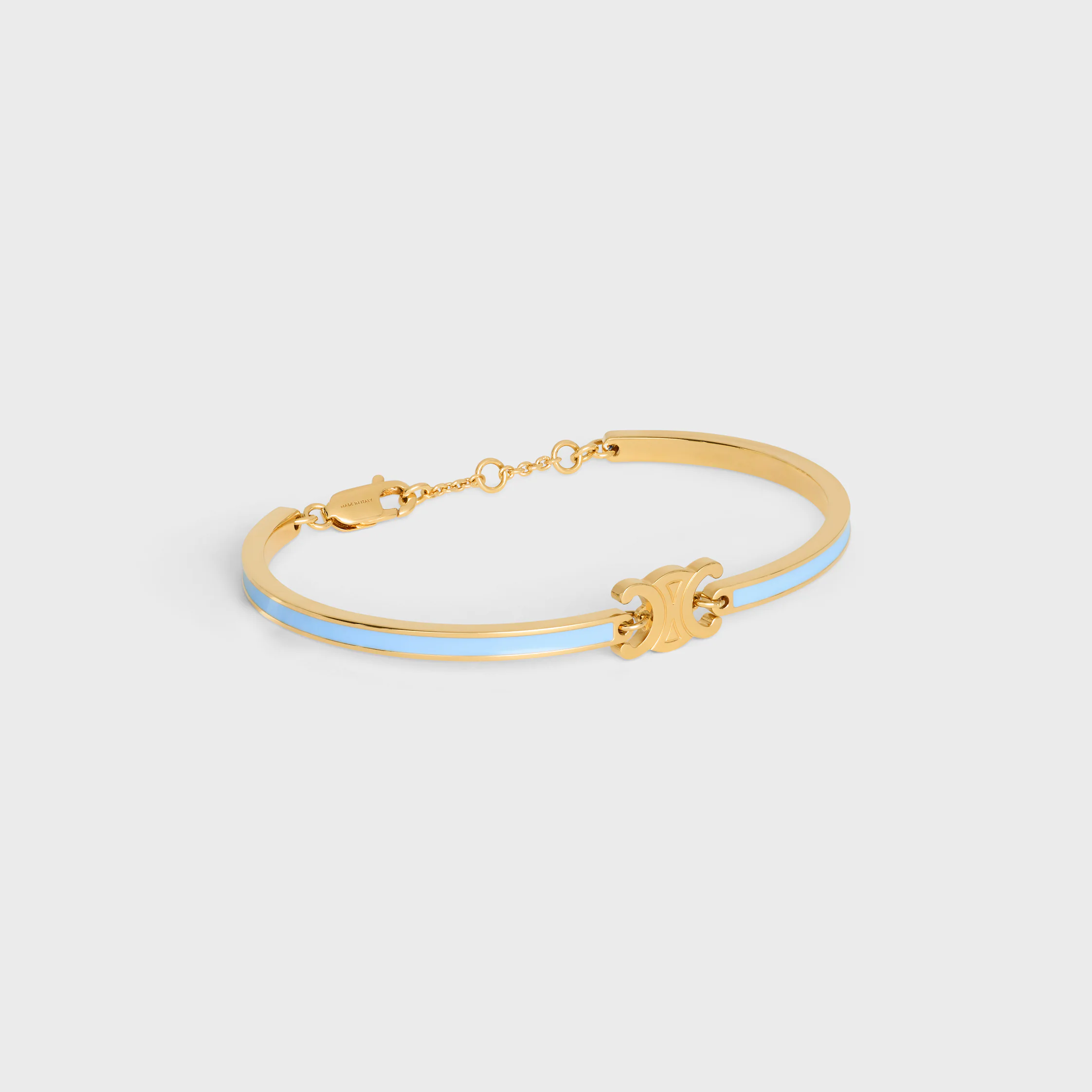 Triomphe-Armband aus Email und Messing mit Goldfinish