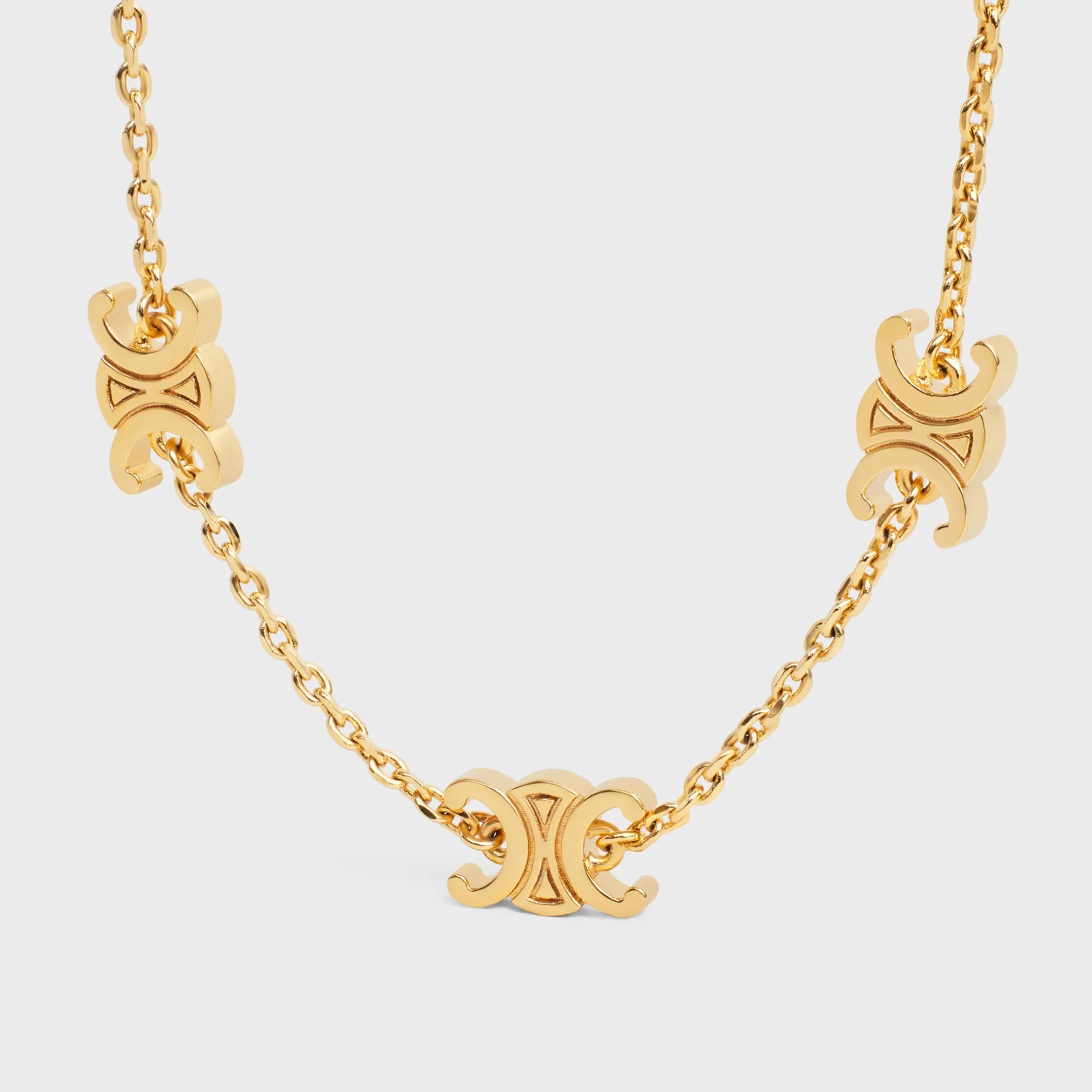 Triomphe Mini Triomphe-Armband aus Messing mit Goldfinish