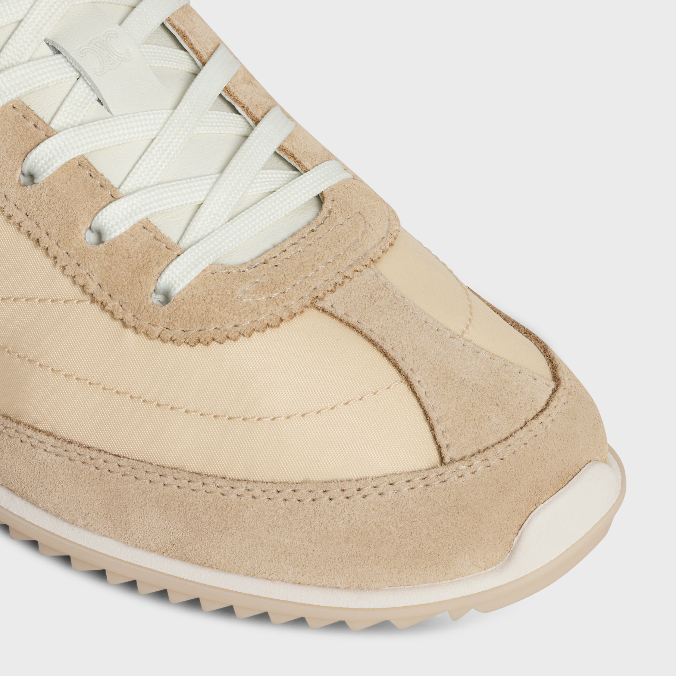 RACER-SNEAKER AUS NYLON, SUEDEN KALBSLEDER UND KALBSLEDER