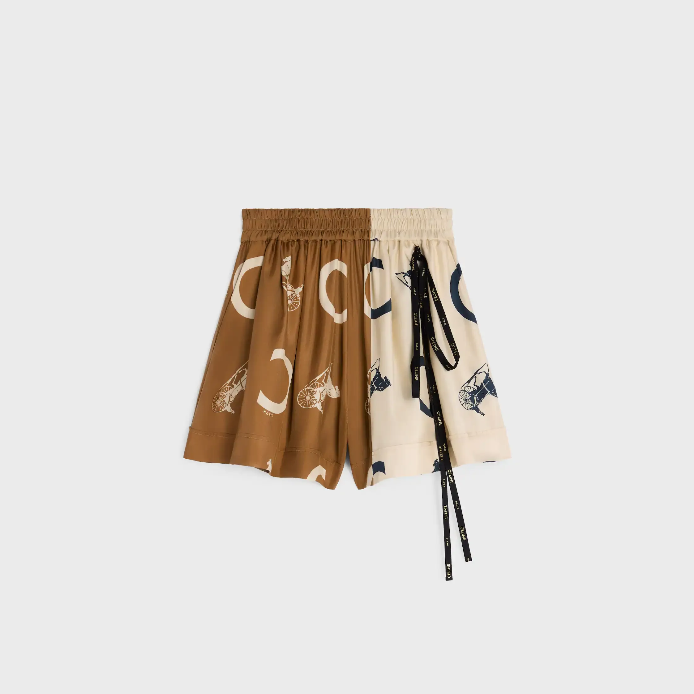 Hose mit Schlafanzug in Seiden-Twill