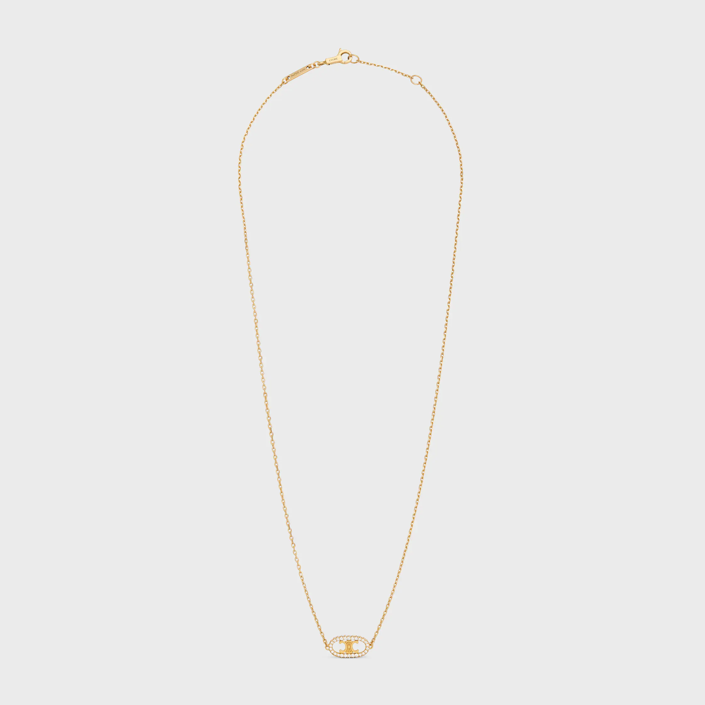 Halskette Maillon Triomphe in Gelbgold und Diamanten