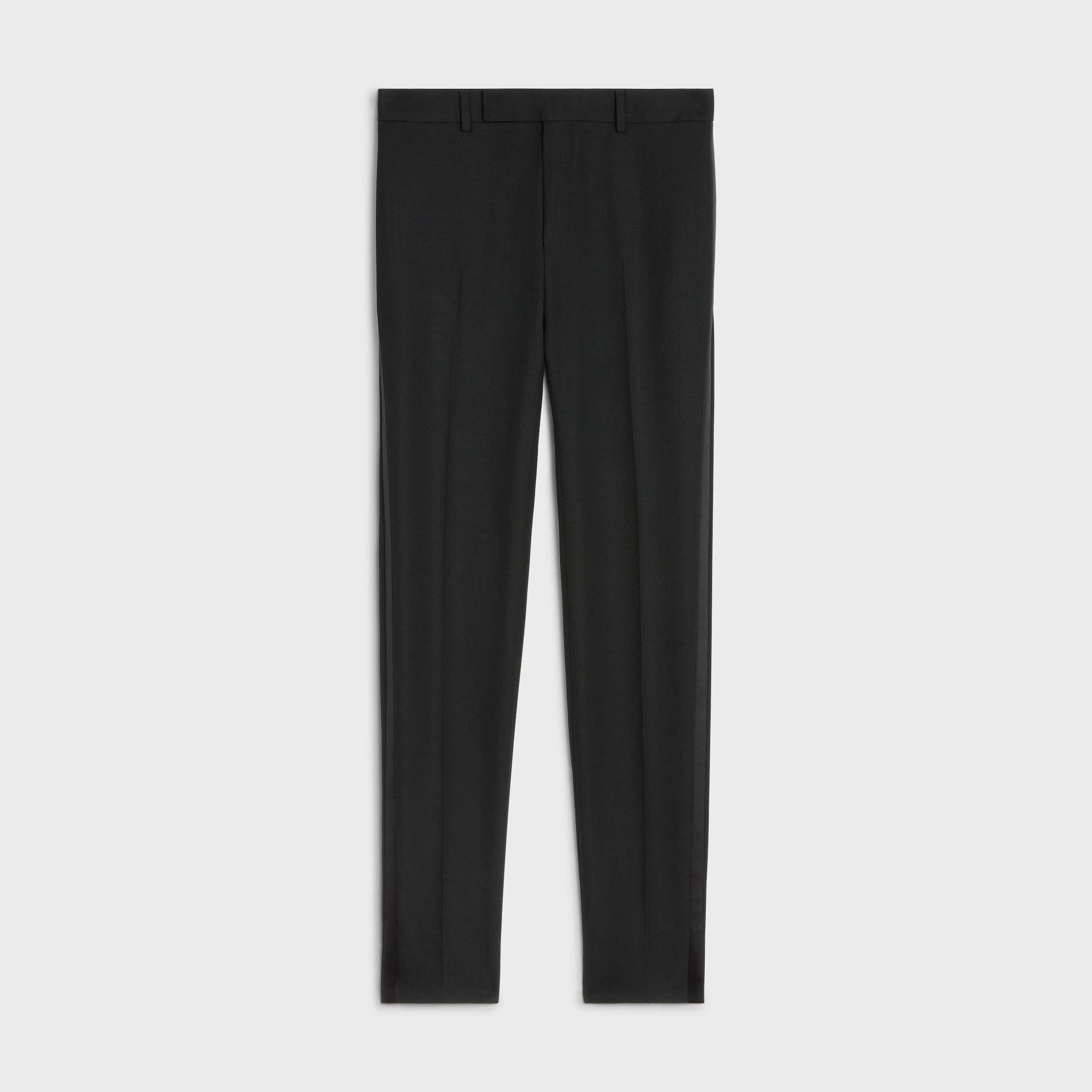 Klassische Hose TUX aus Wollstoff mit Pudergrain