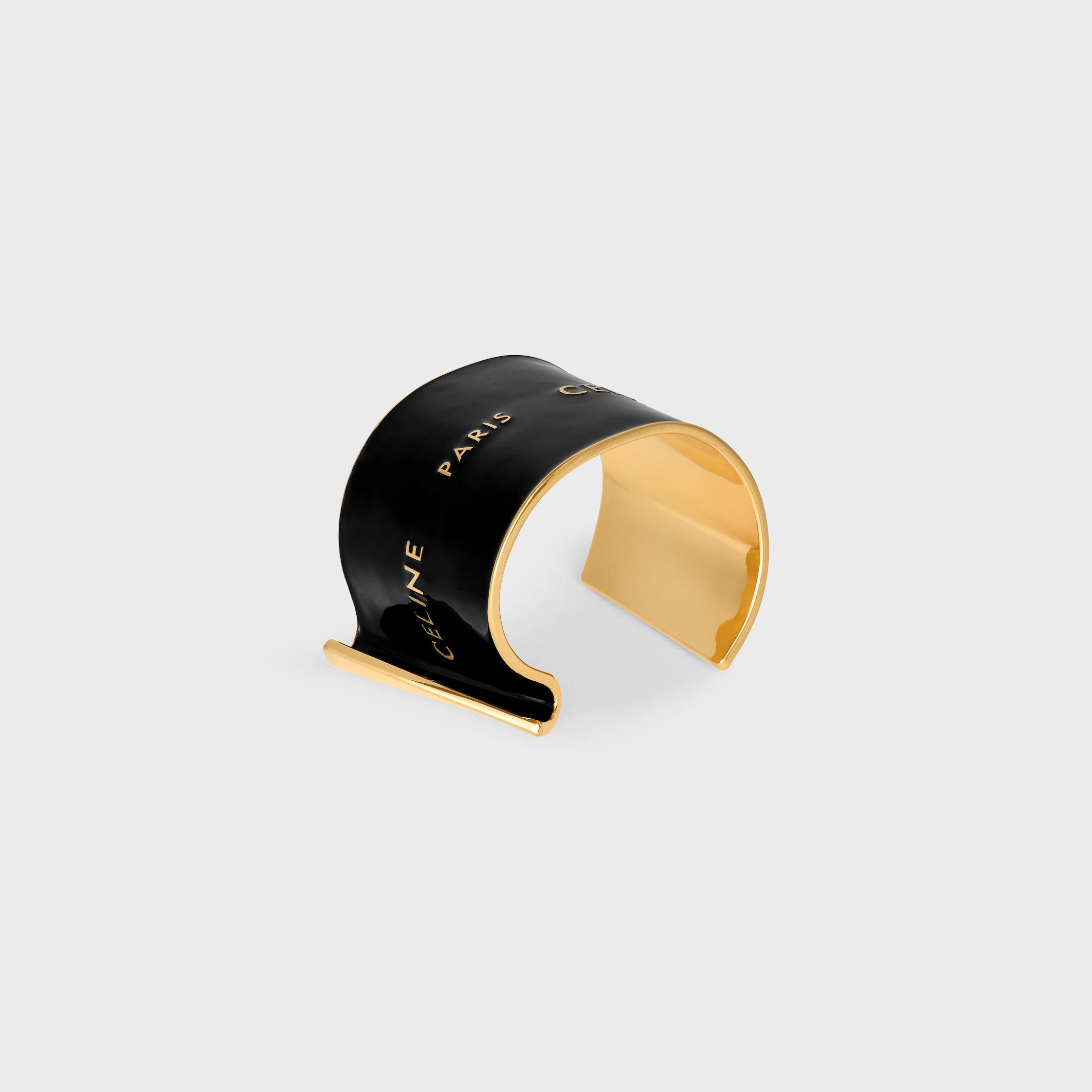 Celine Band aus Email und Messing mit Goldfinish