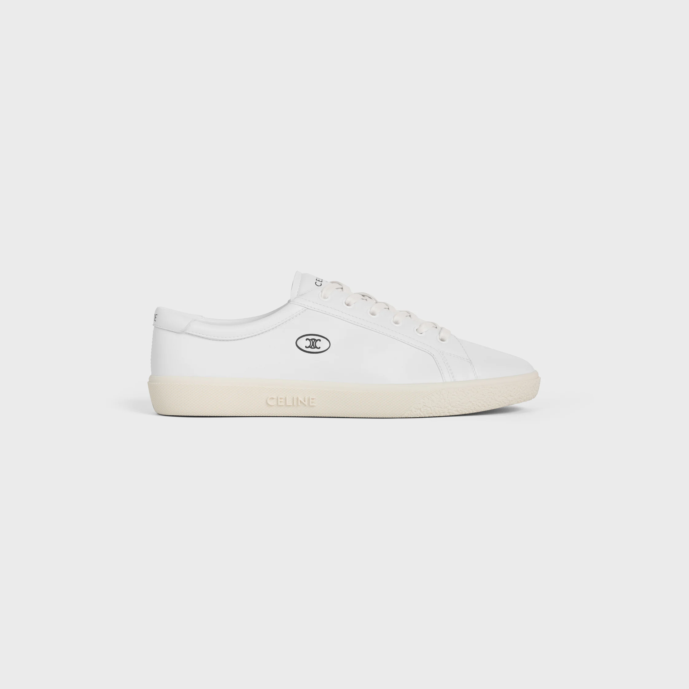 CELINE LOU NIEDRIGE SCHUHE MIT SPANGE UND TRIOMPHE-LOGO AUS LAMMLEDER