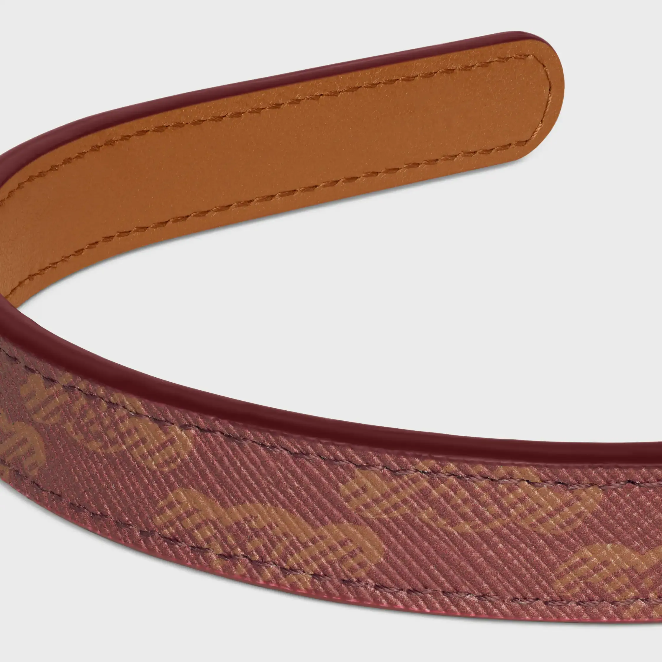 Celine TOILE TRIOMPHE SCHMUCKBAND DÜNN aus Lammleder und Toile Triomphe