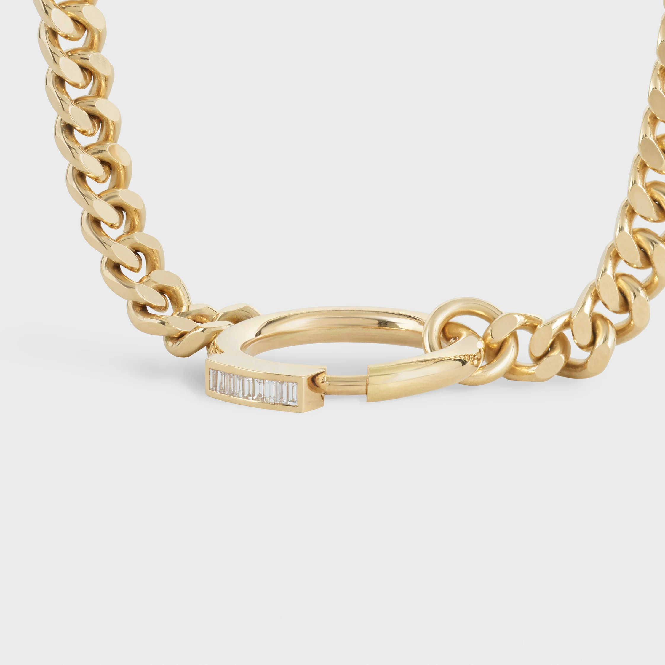 Systemkette aus Gelbgold und Diamanten