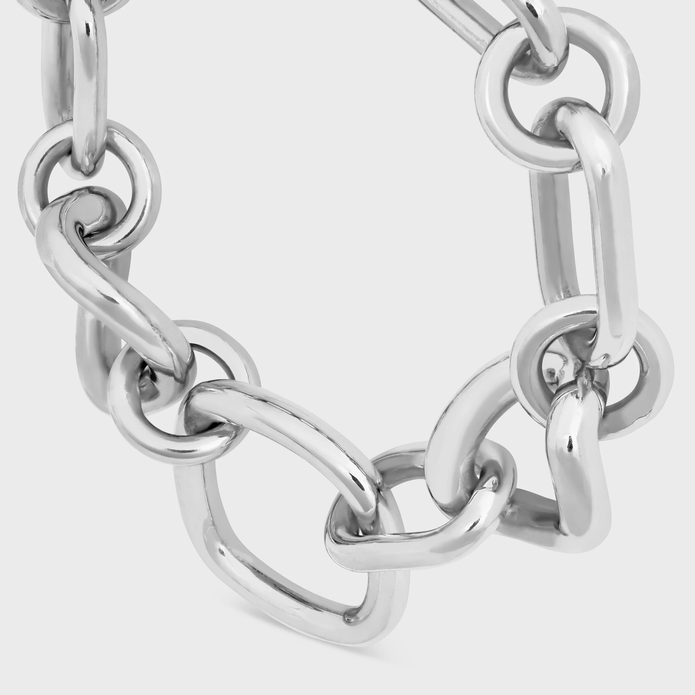 CHARMS MODERN DÜNN GOURMETTE AUS BRONZE MIT RHODIUM-OBERFLÄCHE