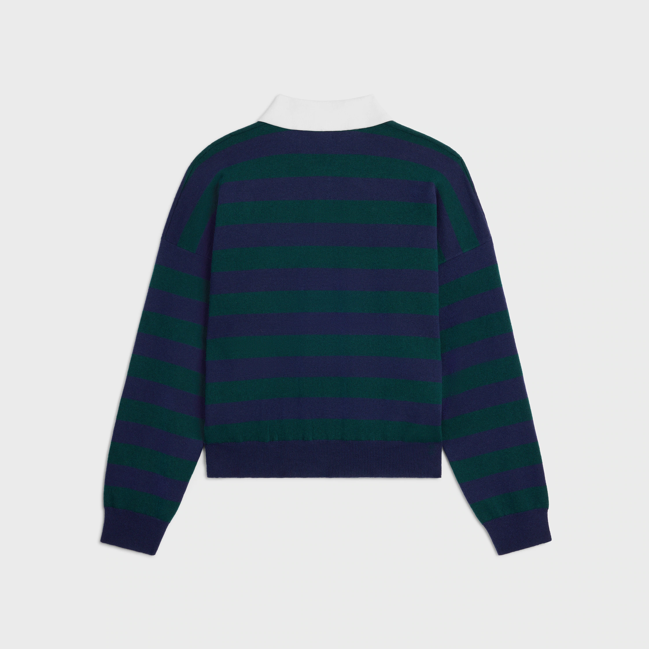 Polo-Pullover IN gestreiftem Wollmaterial