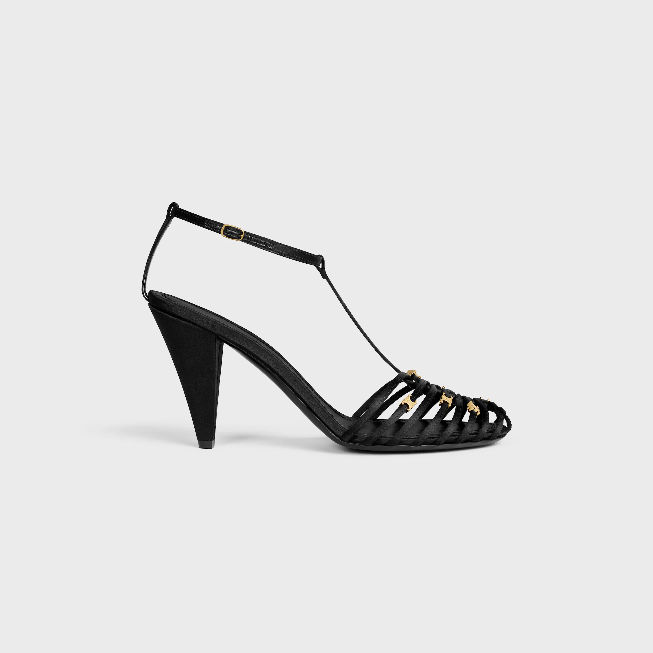 SCHUH MIT HÖHE IN Satin
