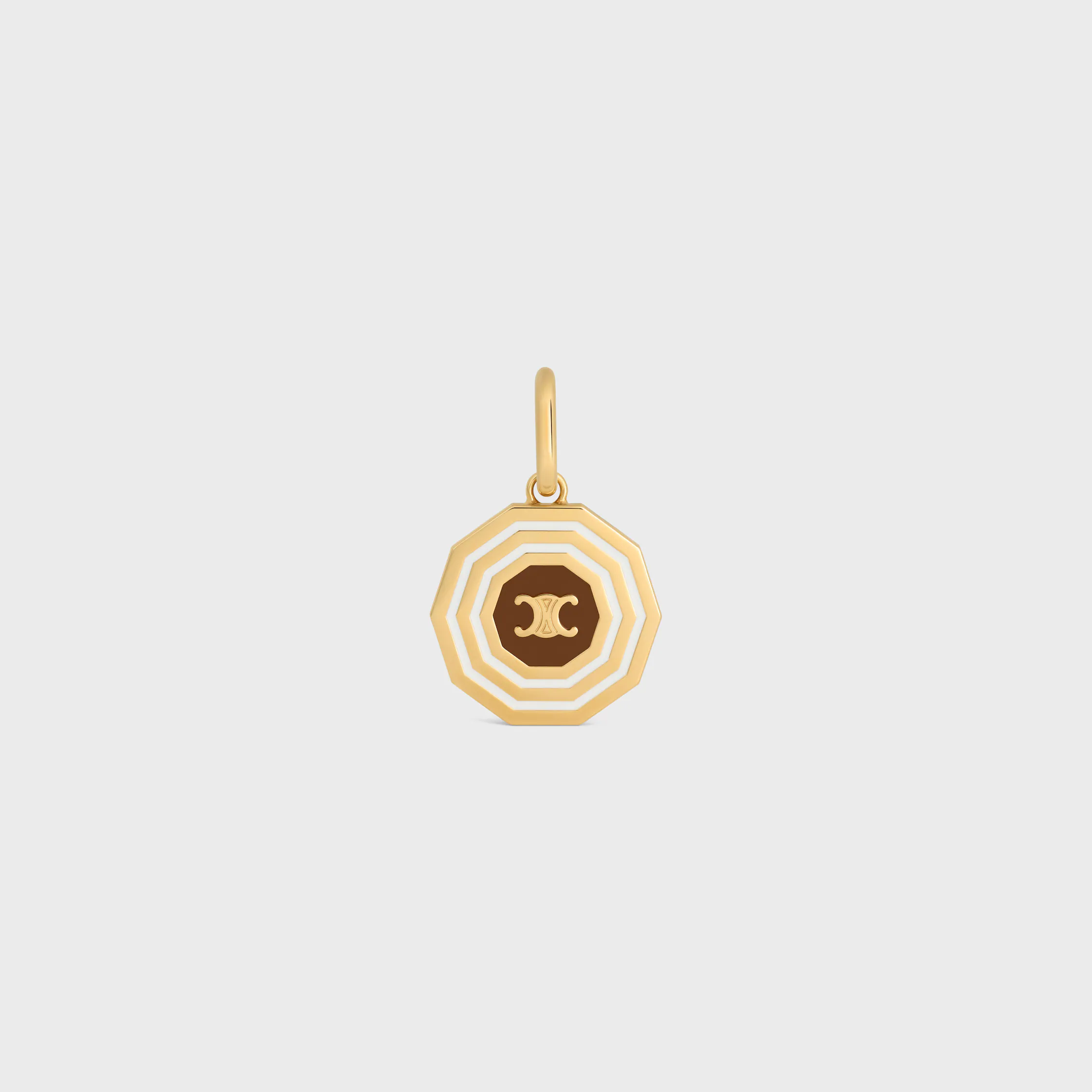 CHARMS DECAGON TRIOMPHE MEDAILLE AUS EMAIL UND BRASS MIT GOLDFINISH