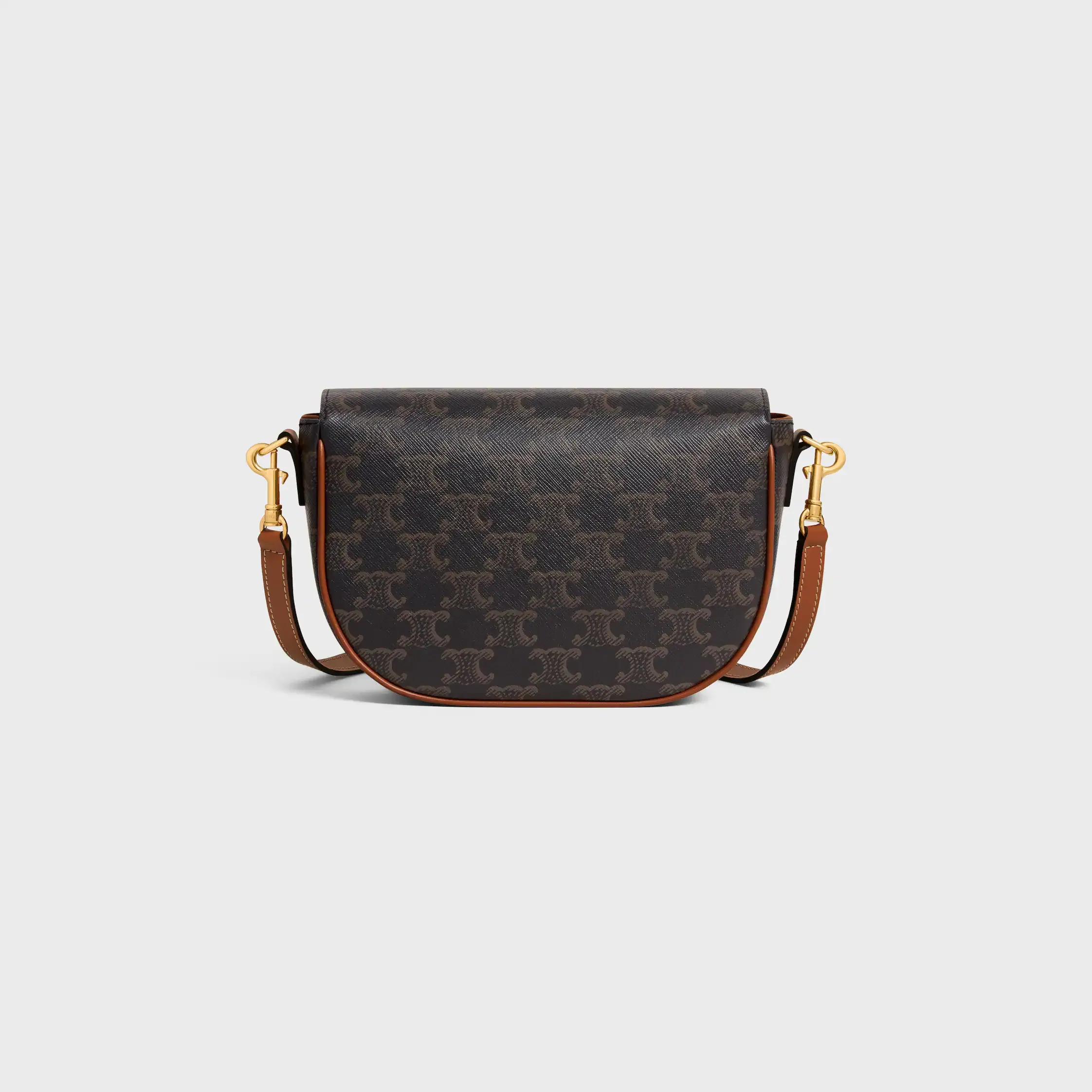 FOLCO SCHULTERBAGG IN Triomphe Canvas UND KALBSLEDER
