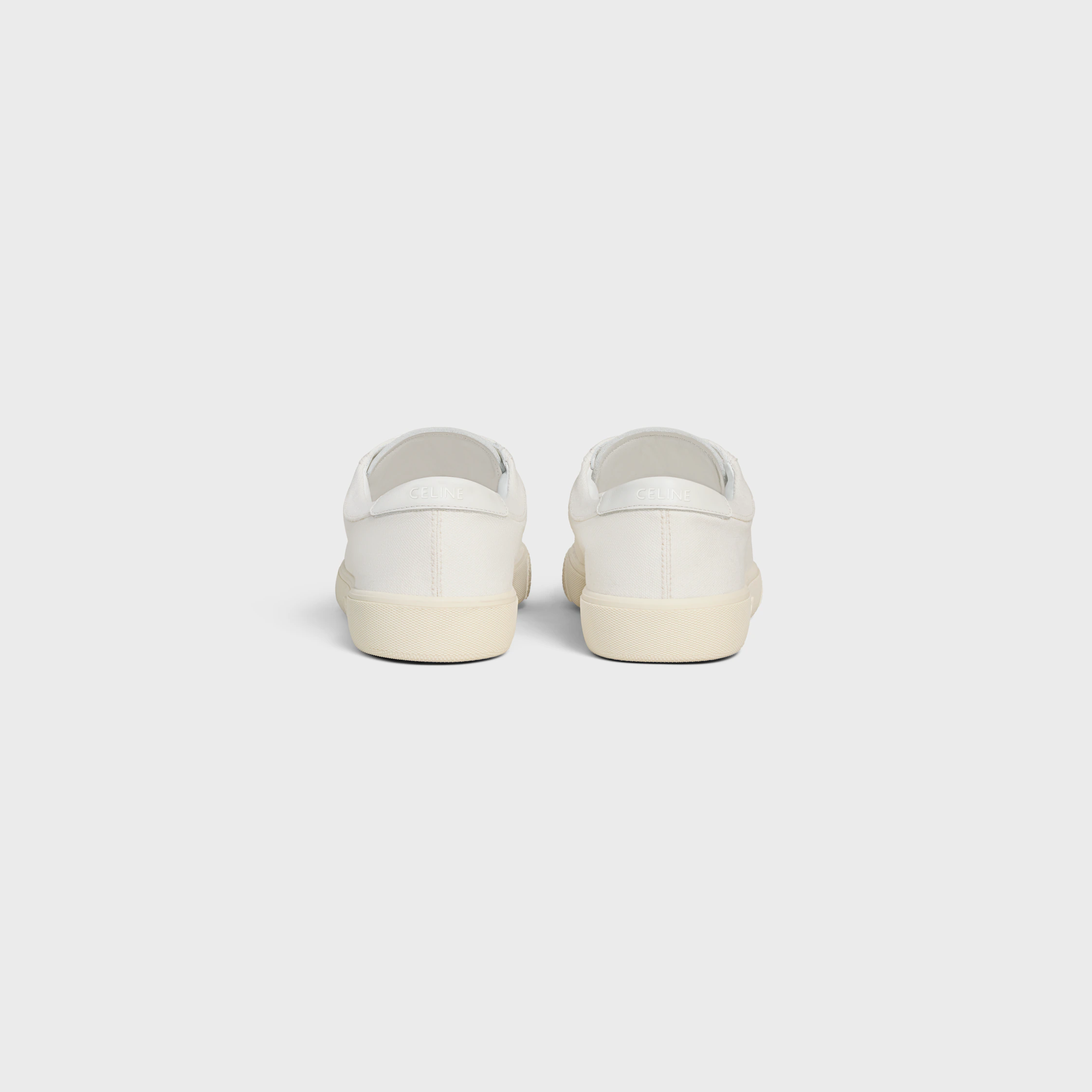 CELINE LOU NIEDRIGE SCHUHE MIT SPANGE UND TRIOMPHE-LOGO AUS KUNSTSTOFF UND RINDLEDER