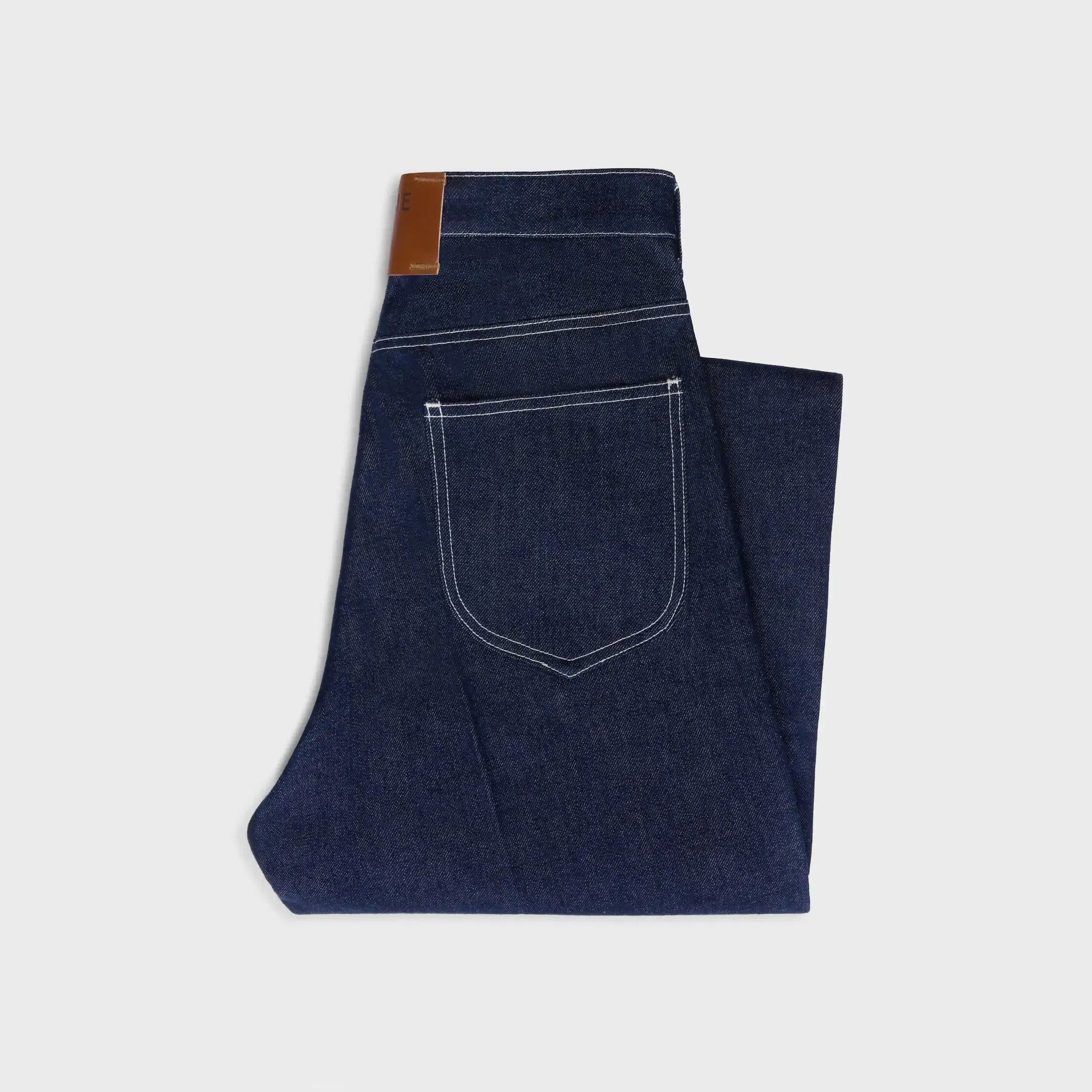 Boyfriend-Jeans 002 in leichtem Indigo-Denim