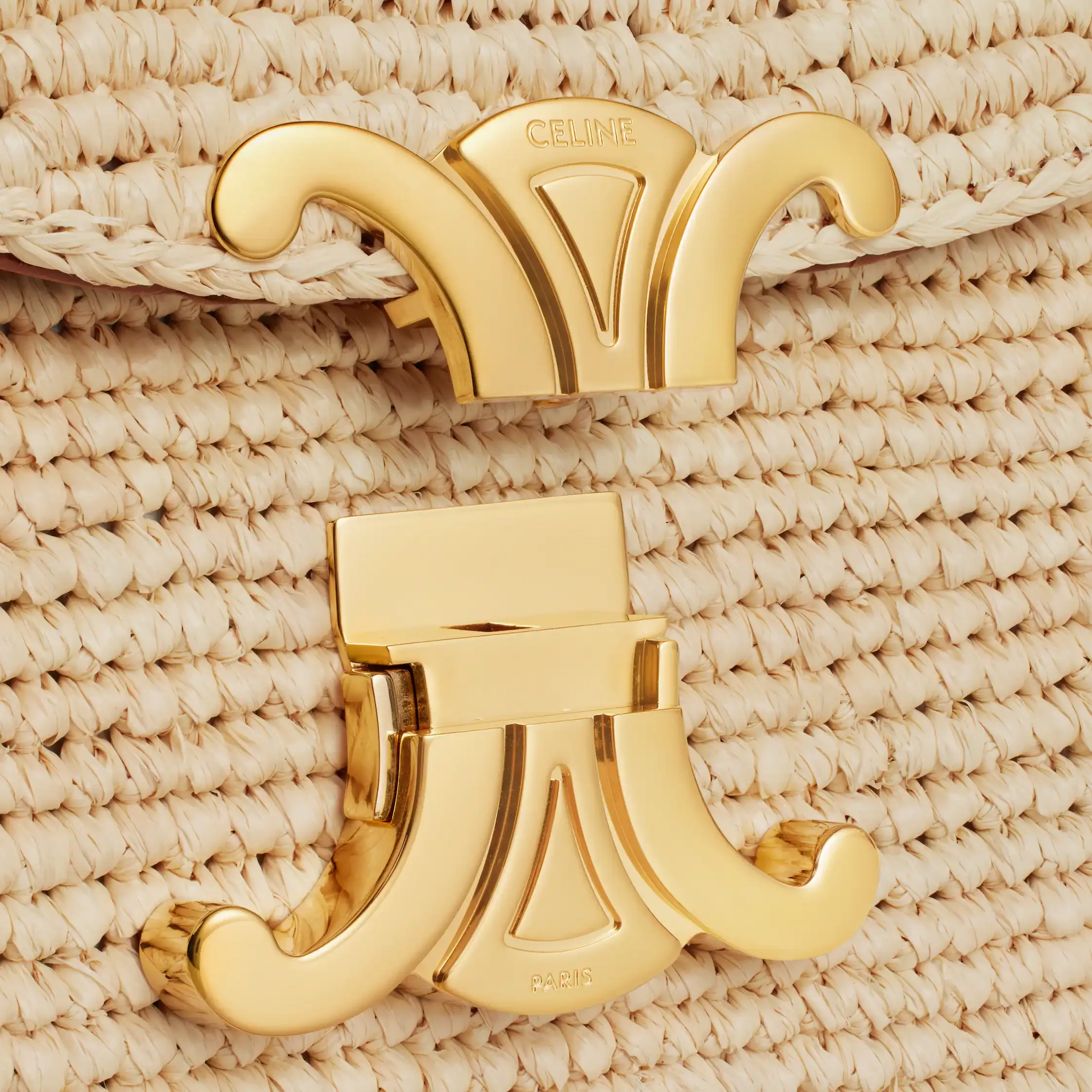 TEEN NINO TASCHE AUS Raffia und Kalbsleder