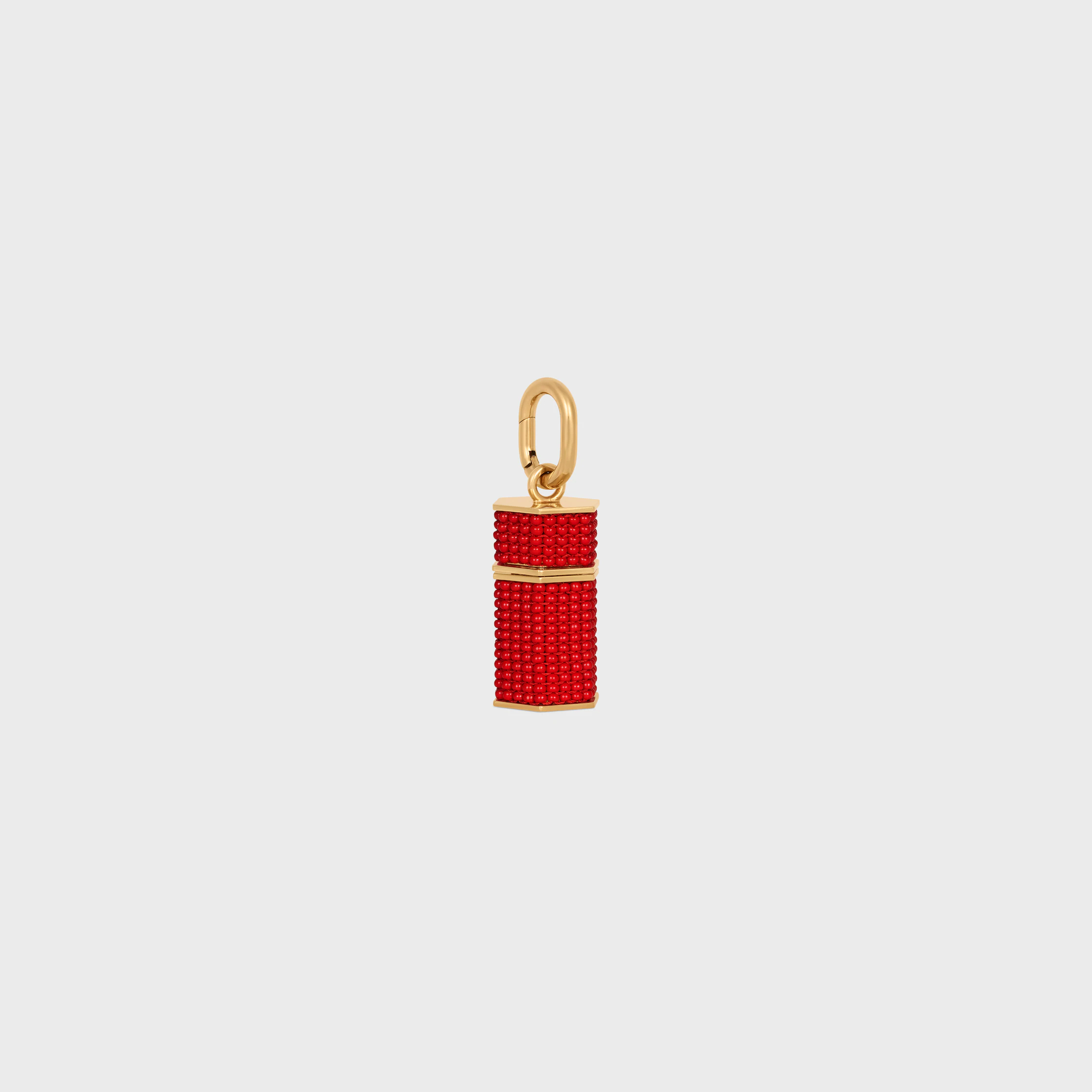 Celine Charms Kolbenperlenkasten aus Perlen und Messing mit Goldfinish