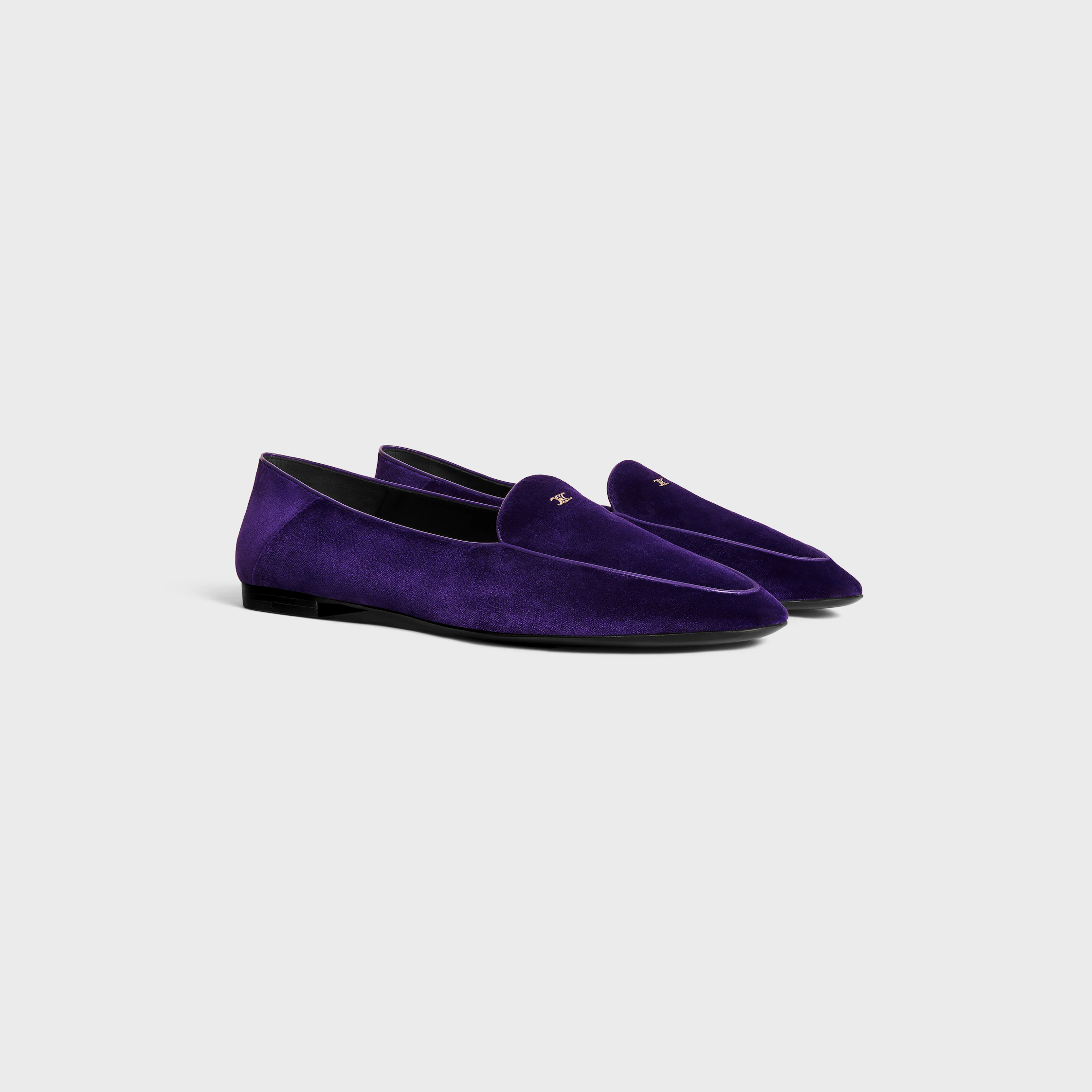 AURA LOAFER MIT TRIOMPHE IN SAMT