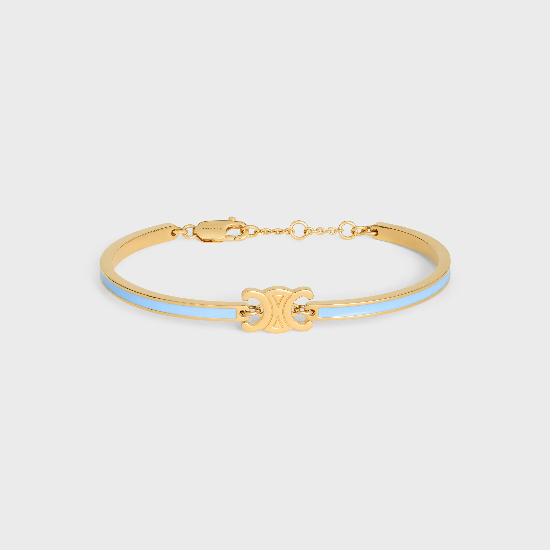 Triomphe-Armband aus Email und Messing mit Goldfinish