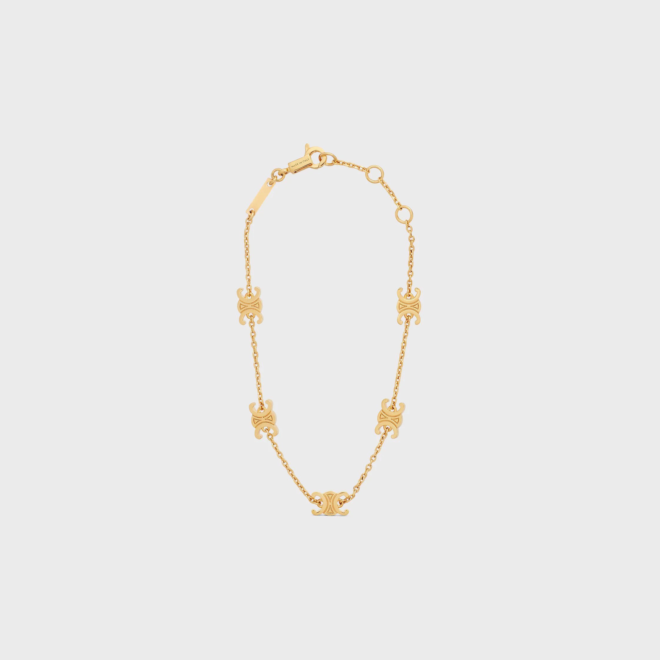 Triomphe Mini Triomphe-Armband aus Messing mit Goldfinish