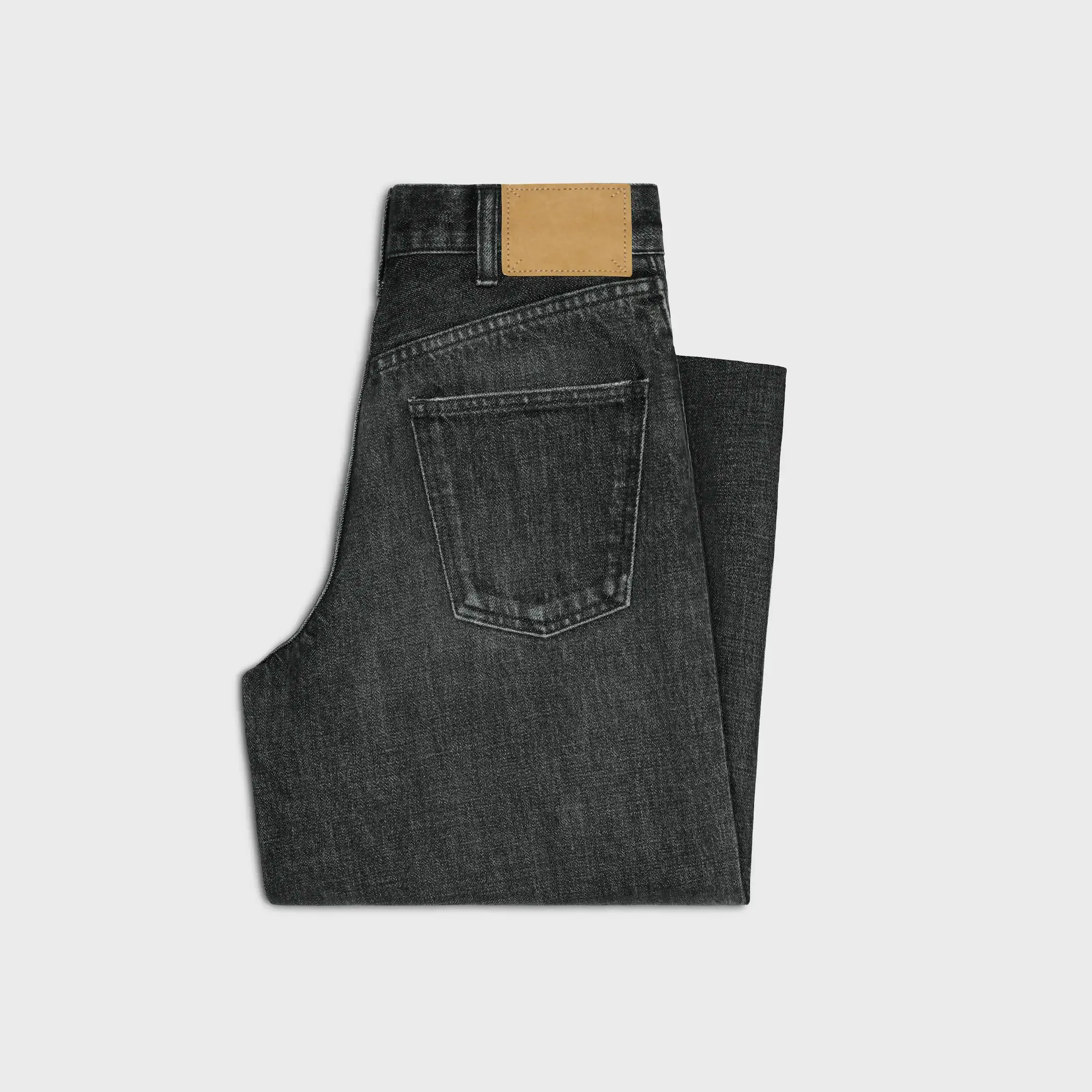 ausgestellte Surfwäschejeans in Black Ice Rinse Denim
