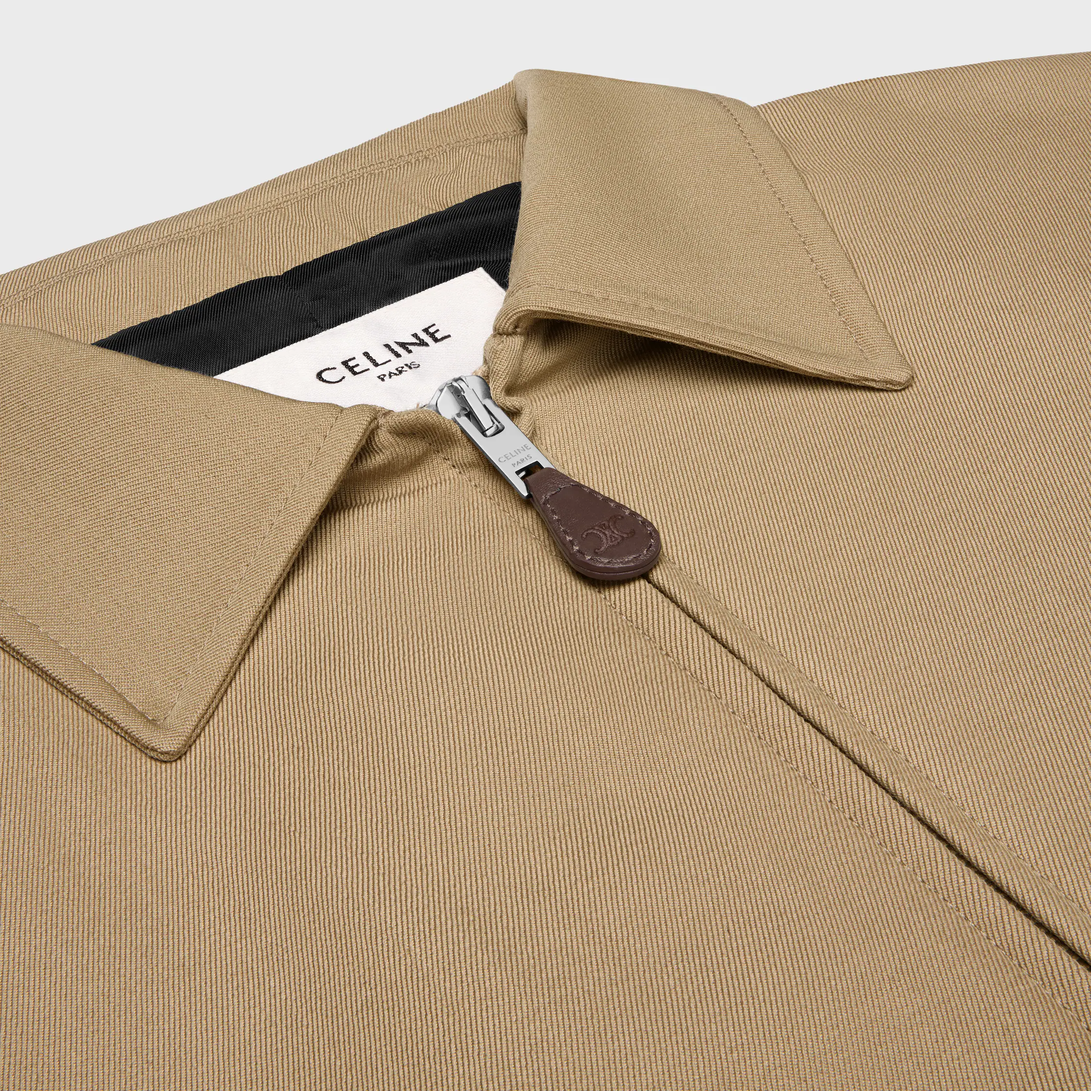 Blouson aus Baumwolle und Woll-Gabardine
